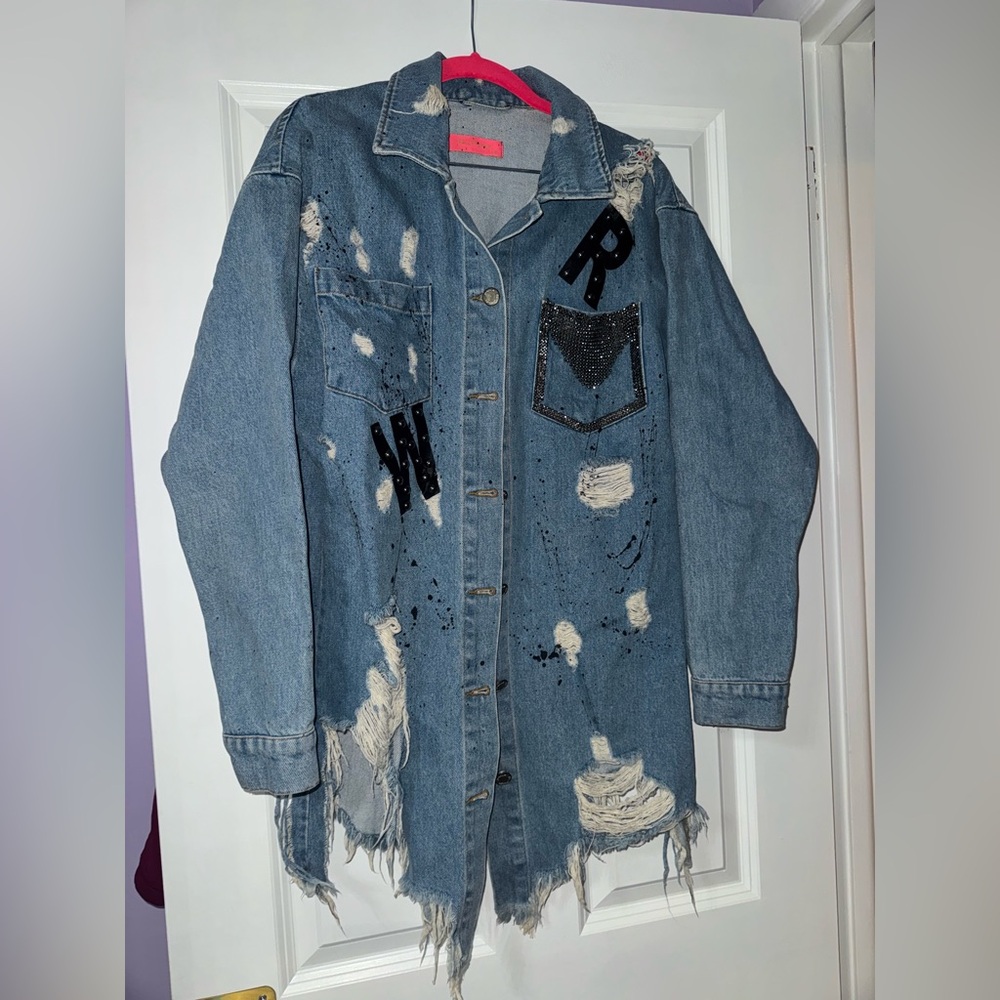 Oversized denim jacket